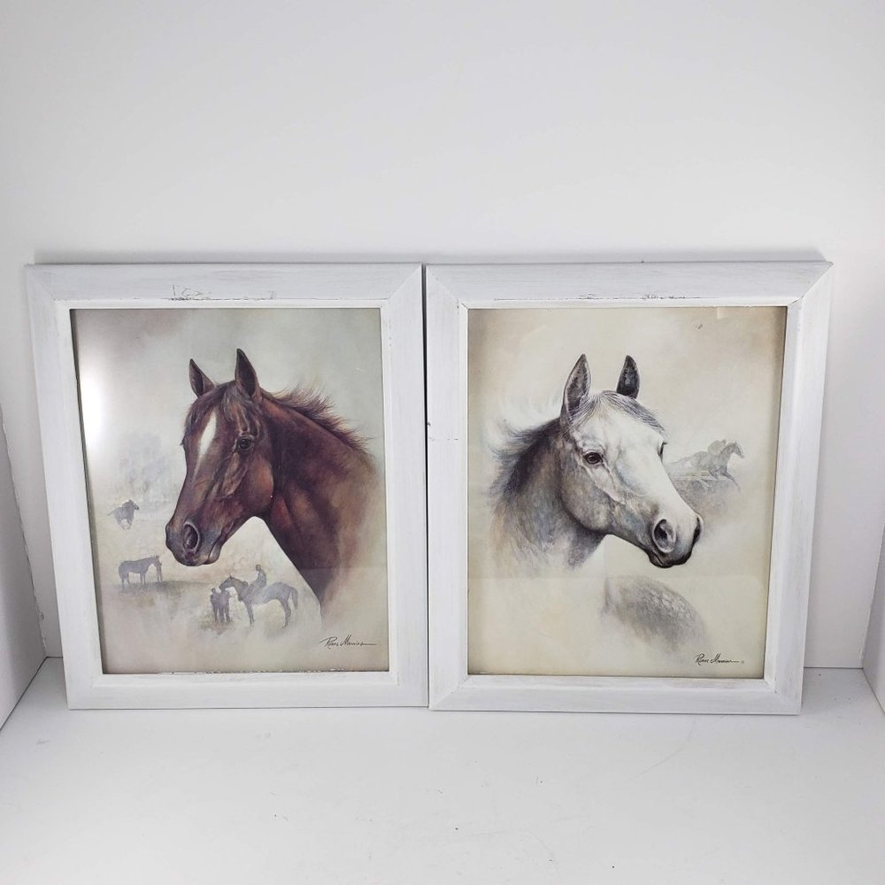 Ruane Manning Framed Horse Prints Set of 2
